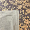 Printed Cotton Bedcover With Gray Floral Pattern-90 x 108 Inches