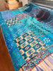 Rajasthani Silk Patchwork Quilted Bed Cover
