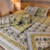 Hand Block Printed Cotton Bedsheet-90 x 108 Inches