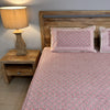 Handmade Printed Cotton Double Bedsheet With Floral Pattern