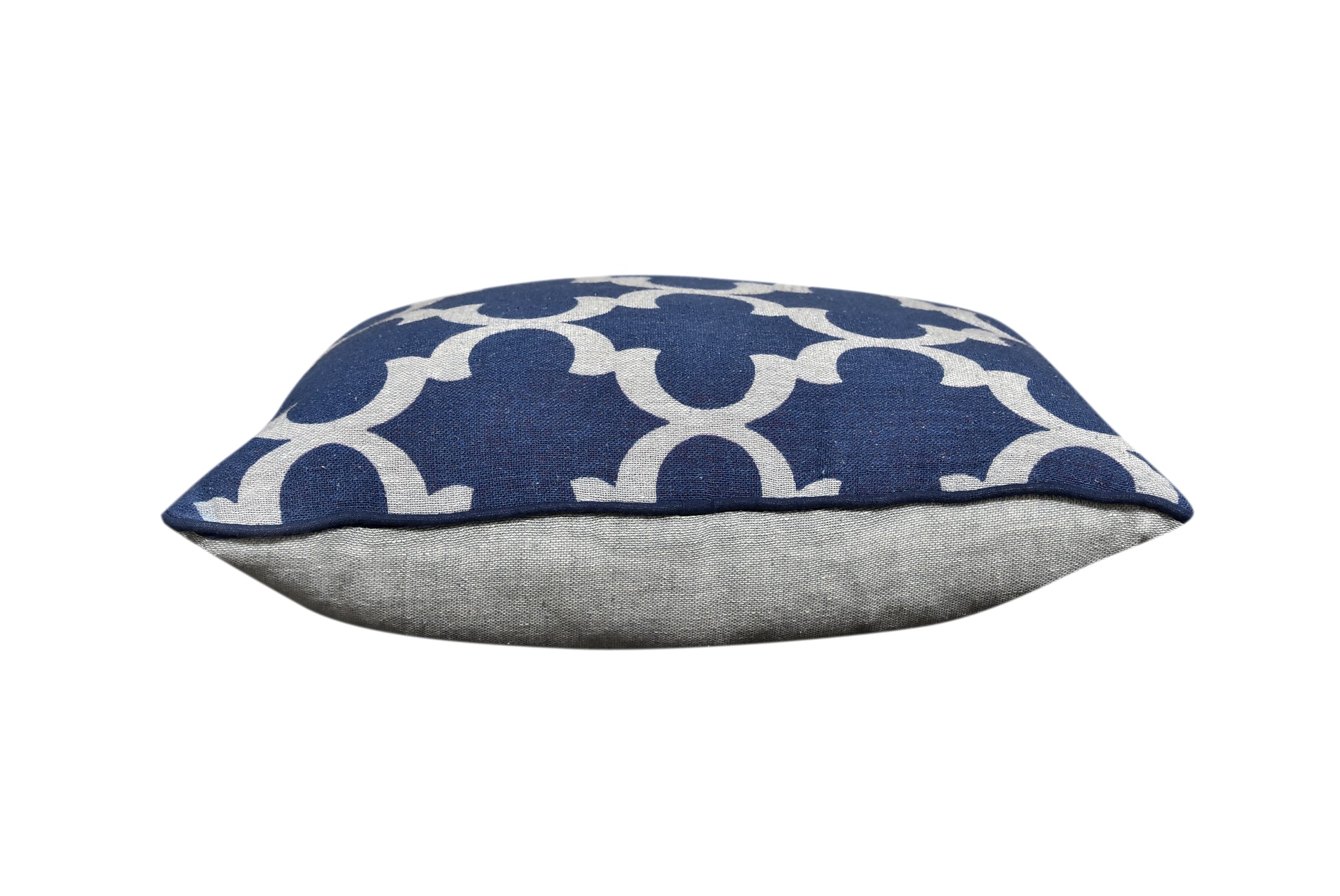 Neelofar's Indigo geometric cushion cover