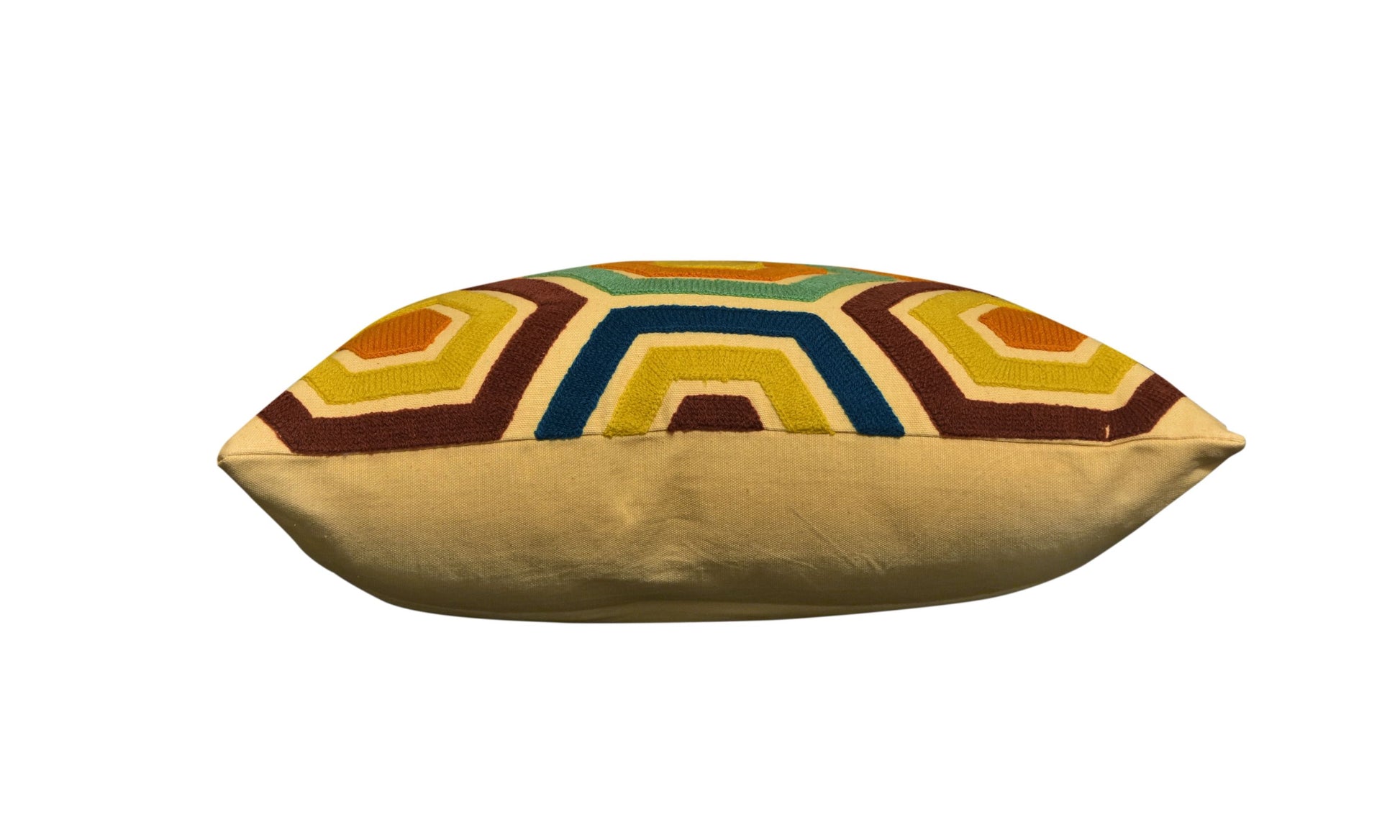 Neelofar's suzani embroidered geometric pattern cushion cover